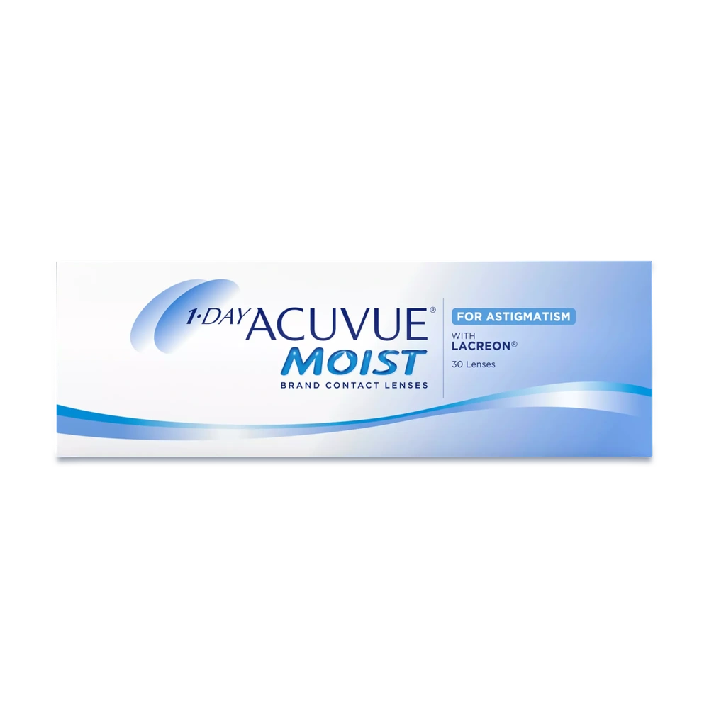 1-DAY ACUVUE MOIST for Astigmatism 30-lens pack